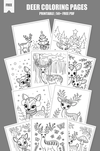 Coloring Pages PDF Pack Cover