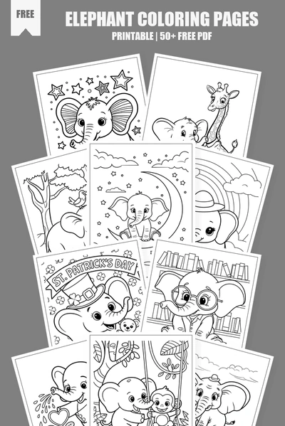 Coloring Pages PDF Pack Cover