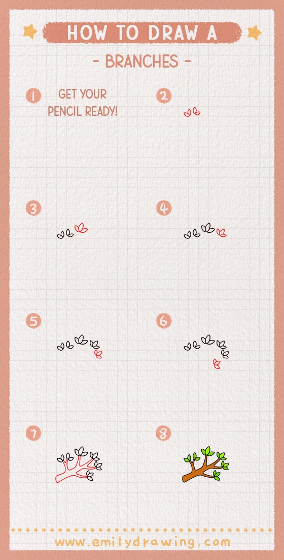 how to draw a branches pinterest pin