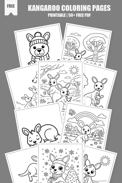 Coloring Pages PDF Pack Cover