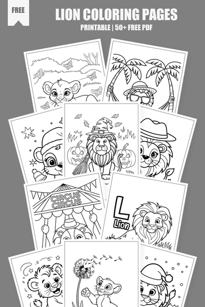 Coloring Pages PDF Pack Cover