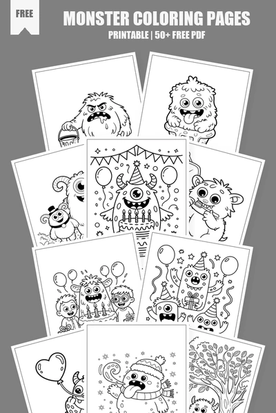 Coloring Pages PDF Pack Cover