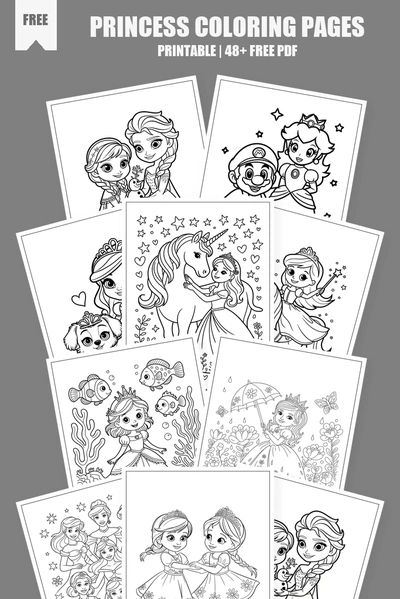 Coloring Pages PDF Pack Cover