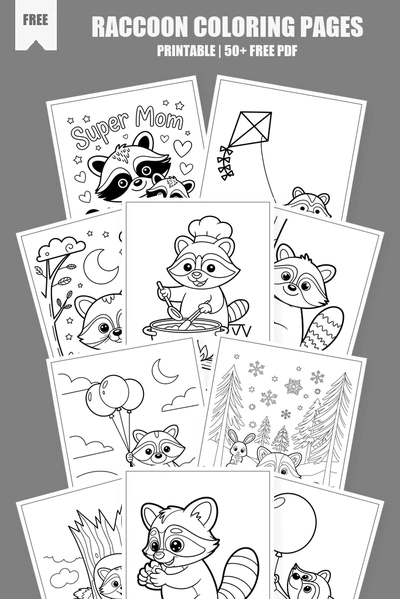 Coloring Pages PDF Pack Cover