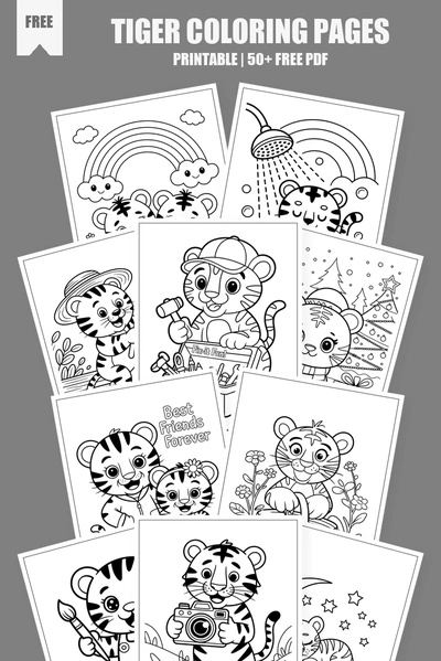 Coloring Pages PDF Pack Cover