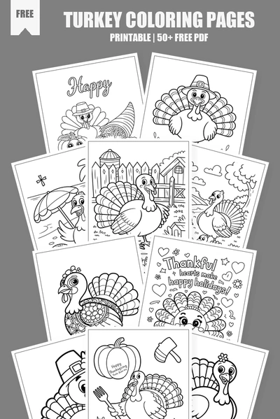 Coloring Pages PDF Pack Cover