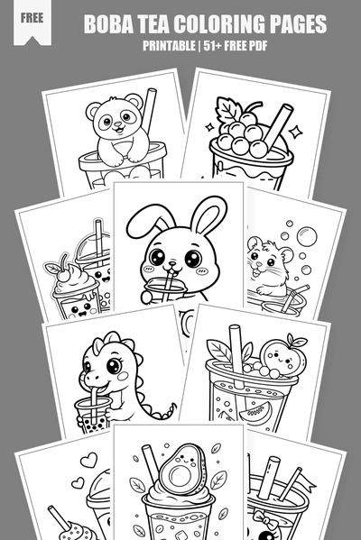 Coloring Pages PDF Pack Cover