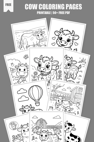 Coloring Pages PDF Pack Cover