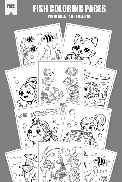 Coloring Pages PDF Pack Cover