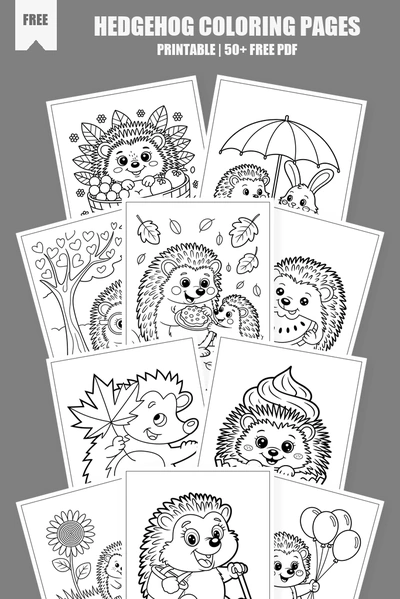 Coloring Pages PDF Pack Cover
