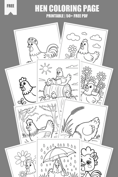 Coloring Pages PDF Pack Cover