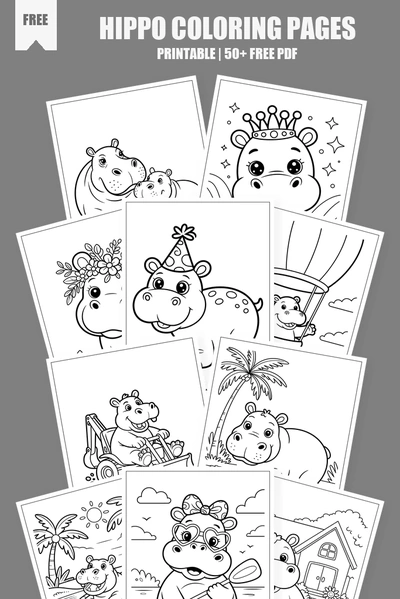 Coloring Pages PDF Pack Cover