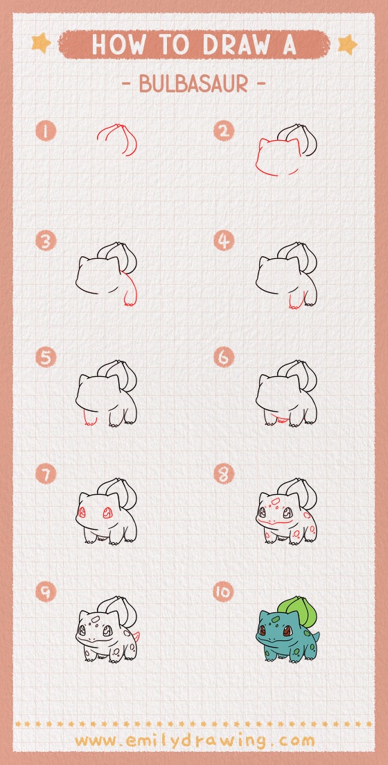 how to draw a bulbasaur pinterest pin