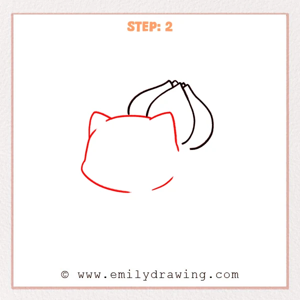 how to draw a bulbasaur - Step 2