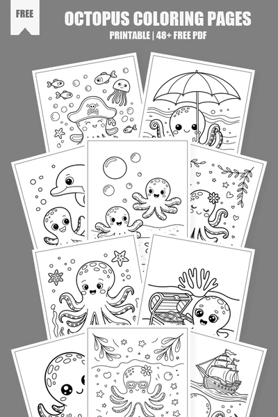 Coloring Pages PDF Pack Cover