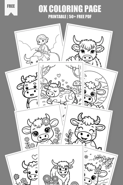 Coloring Pages PDF Pack Cover