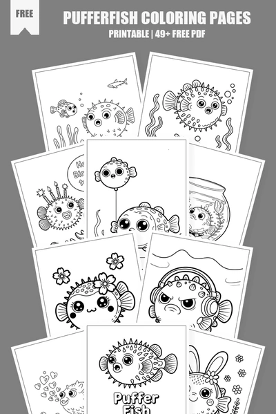Coloring Pages PDF Pack Cover