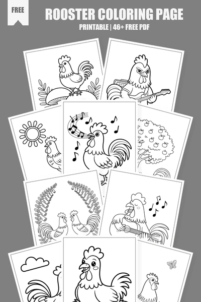 Coloring Pages PDF Pack Cover