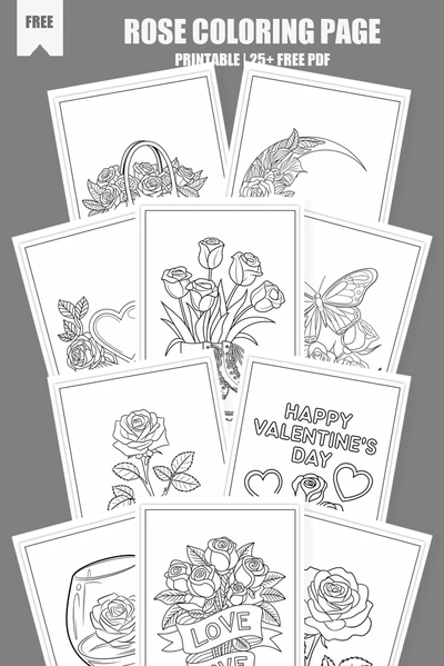 Coloring Pages PDF Pack Cover