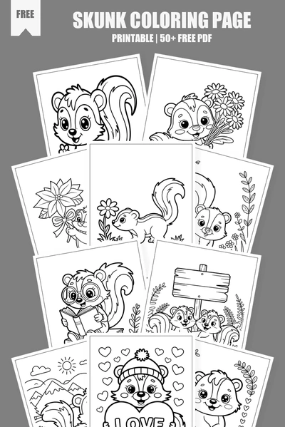 Coloring Pages PDF Pack Cover