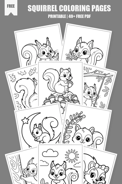 Coloring Pages PDF Pack Cover