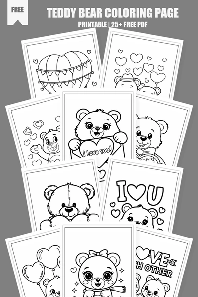 Coloring Pages PDF Pack Cover