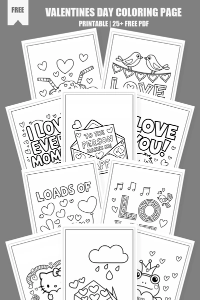 Coloring Pages PDF Pack Cover