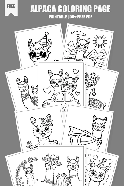 Coloring Pages PDF Pack Cover