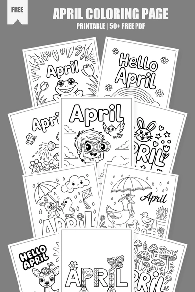 Coloring Pages PDF Pack Cover