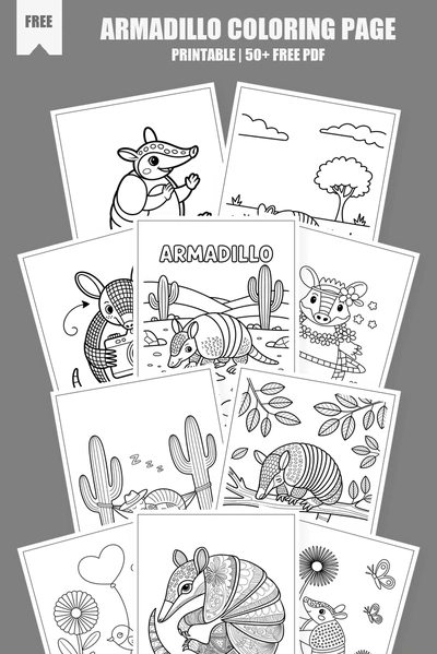 Coloring Pages PDF Pack Cover