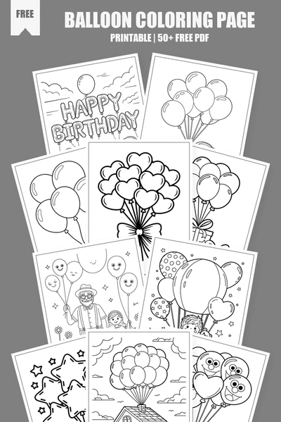 Coloring Pages PDF Pack Cover
