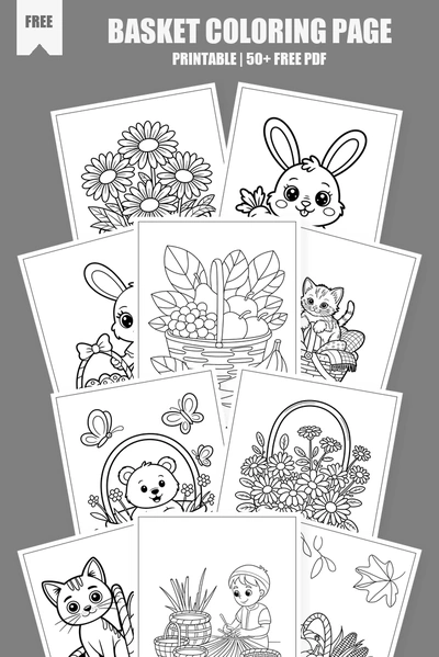 Coloring Pages PDF Pack Cover