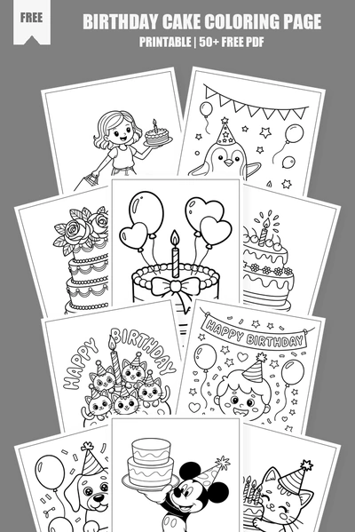 Coloring Pages PDF Pack Cover