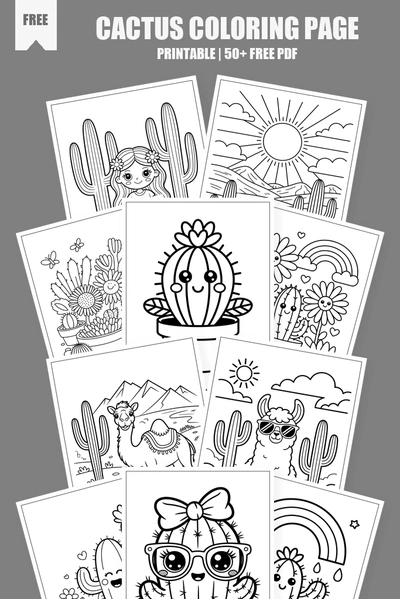 Coloring Pages PDF Pack Cover