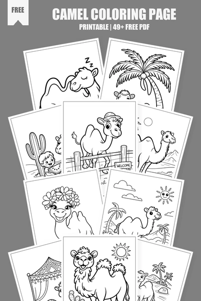 Coloring Pages PDF Pack Cover