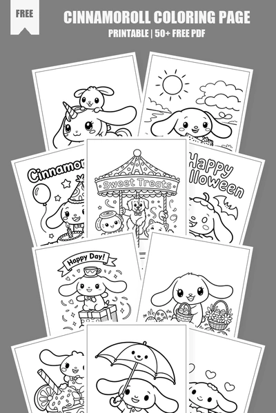 Coloring Pages PDF Pack Cover