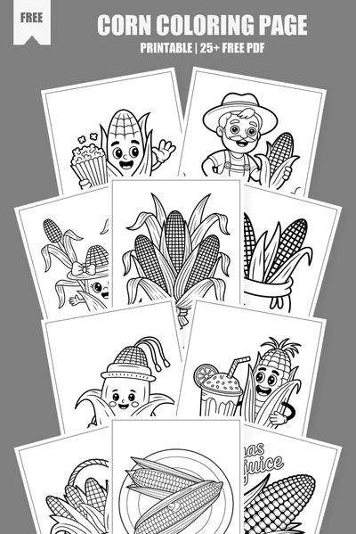 Coloring Pages PDF Pack Cover