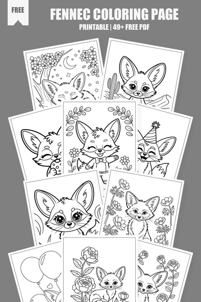 Coloring Pages PDF Pack Cover