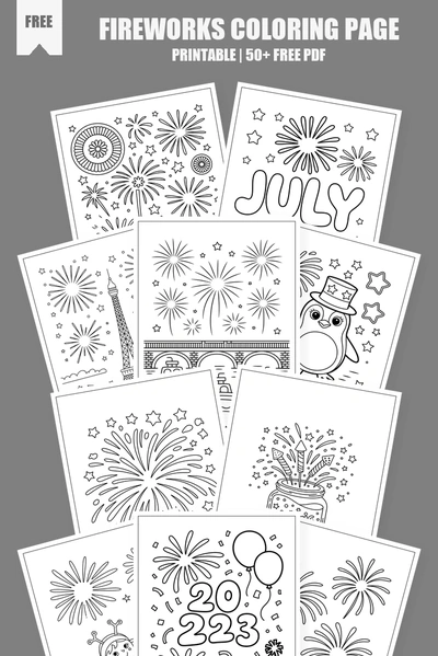 Coloring Pages PDF Pack Cover