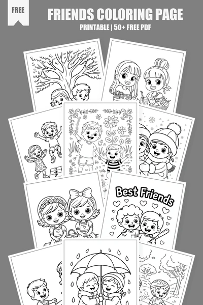 Coloring Pages PDF Pack Cover