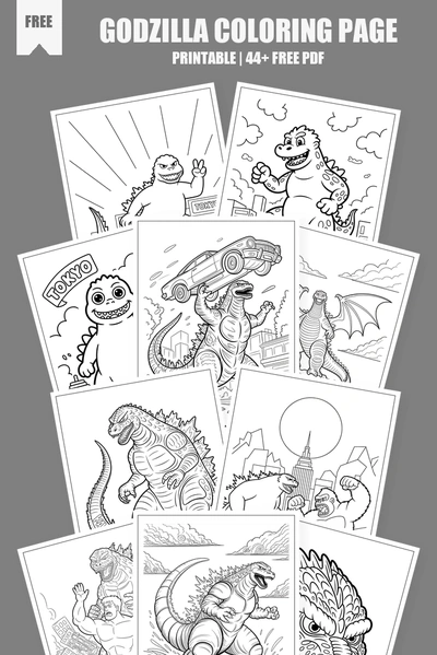 Coloring Pages PDF Pack Cover