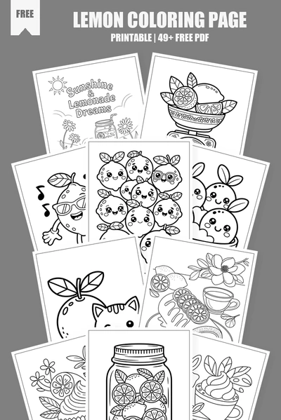 Coloring Pages PDF Pack Cover
