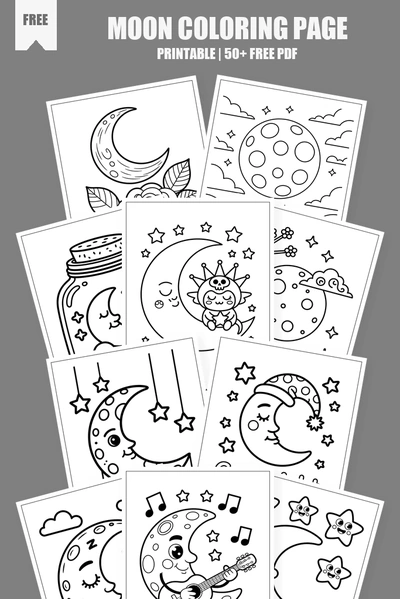 Coloring Pages PDF Pack Cover