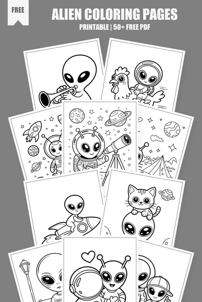 Coloring Pages PDF Pack Cover