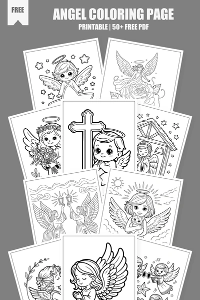Coloring Pages PDF Pack Cover