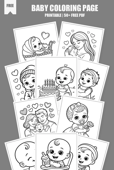 Coloring Pages PDF Pack Cover
