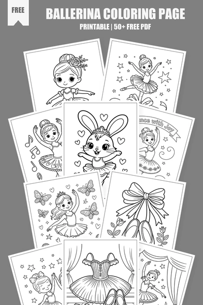 Coloring Pages PDF Pack Cover