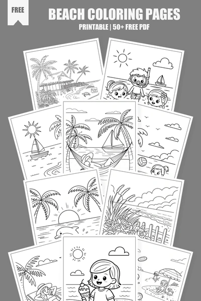 Coloring Pages PDF Pack Cover