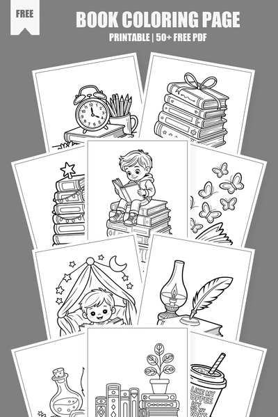 Coloring Pages PDF Pack Cover