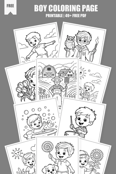 Coloring Pages PDF Pack Cover